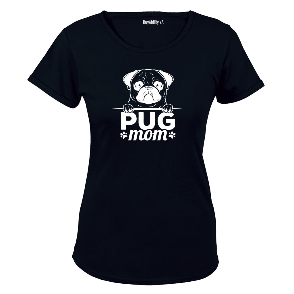 Pug Mom - Ladies - T-Shirt - BuyAbility South Africa