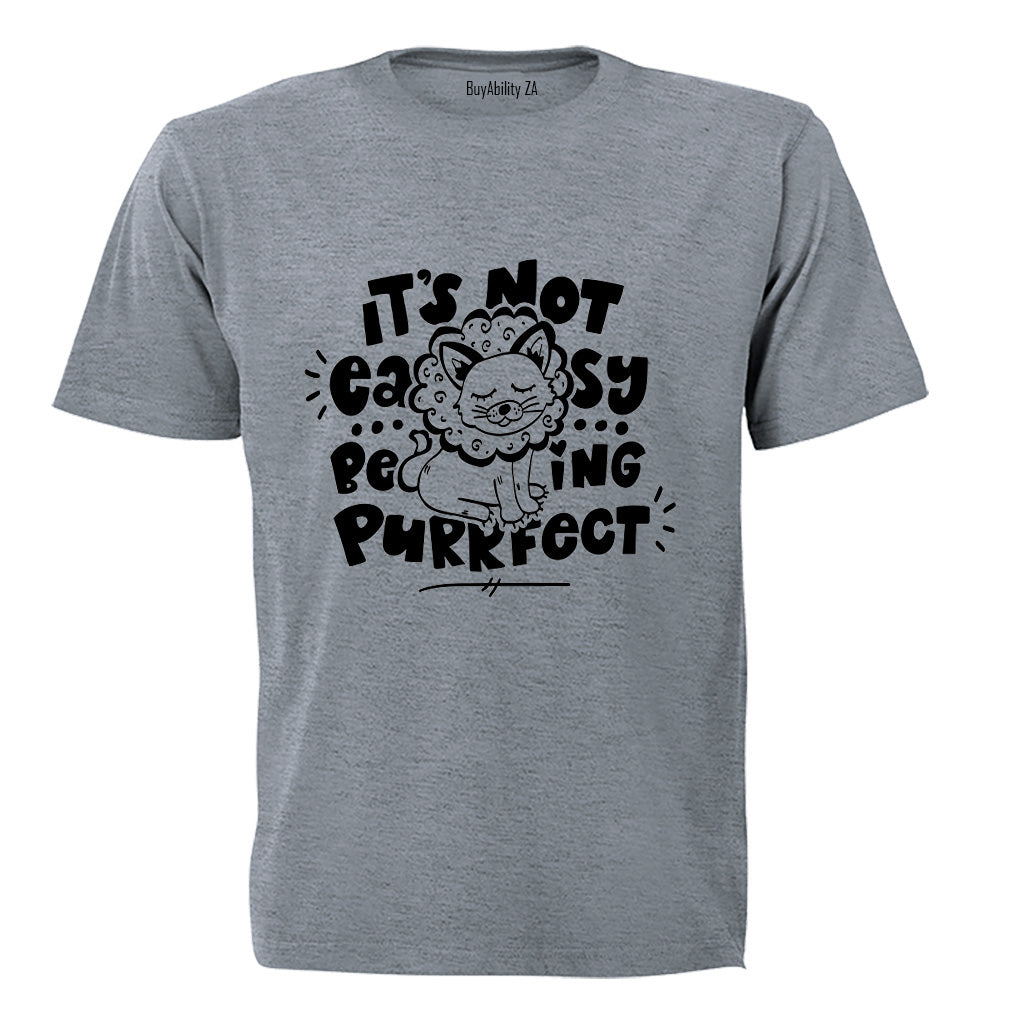 Not Easy Being Perfect - Lion - Kids T-Shirt
