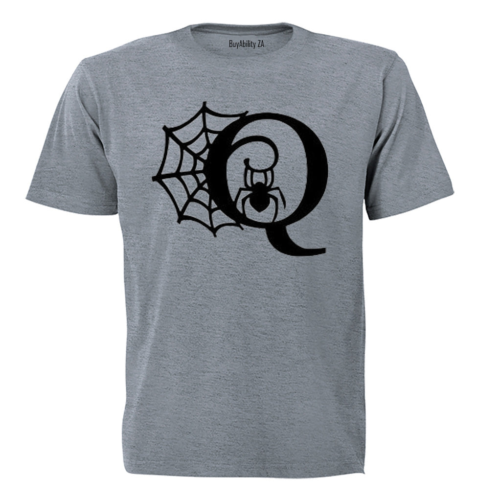 Q - Halloween Spiderweb - Kids T-Shirt