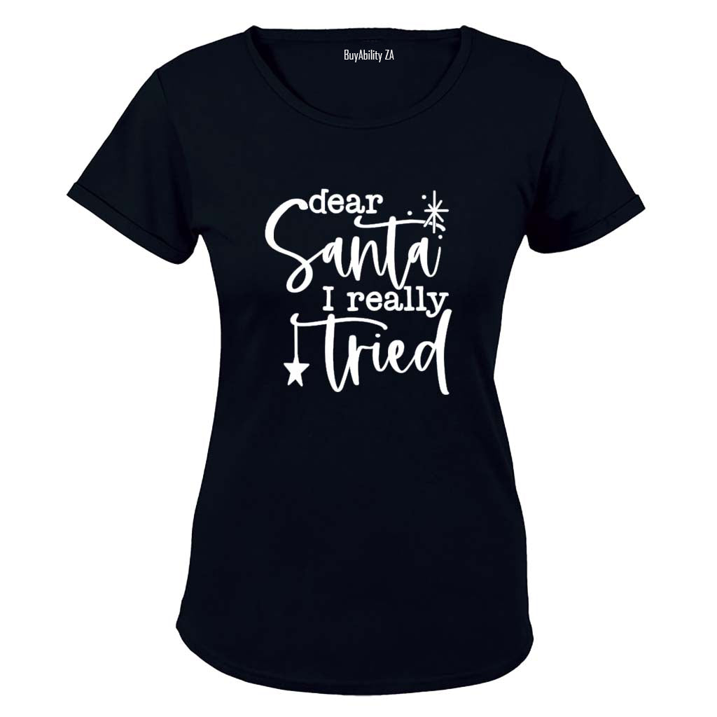 Really Tried - Christmas - Ladies - T-Shirt