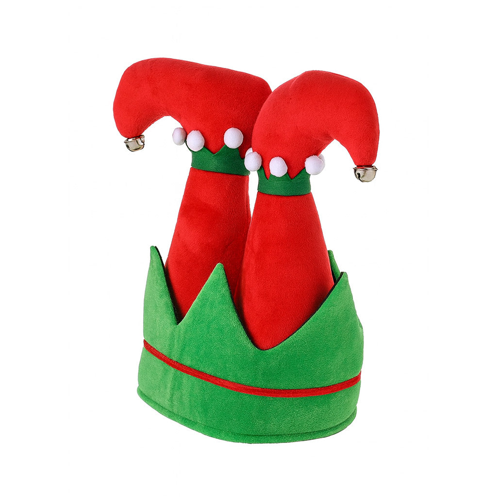 Red & Green Christmas Elf Pants Hat