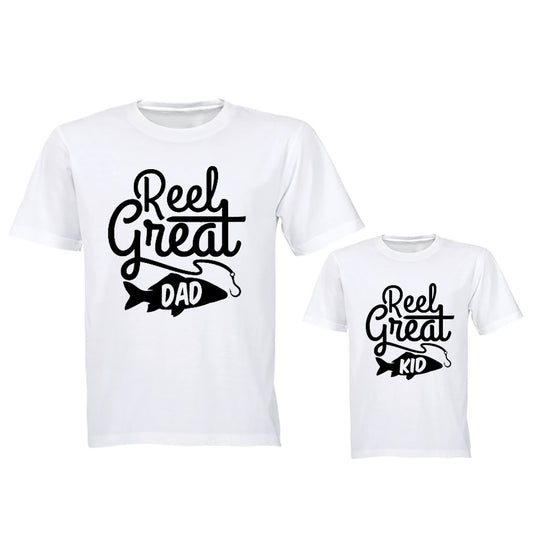 Reel Great - Fishing - Family Tees - Dad | Young Child