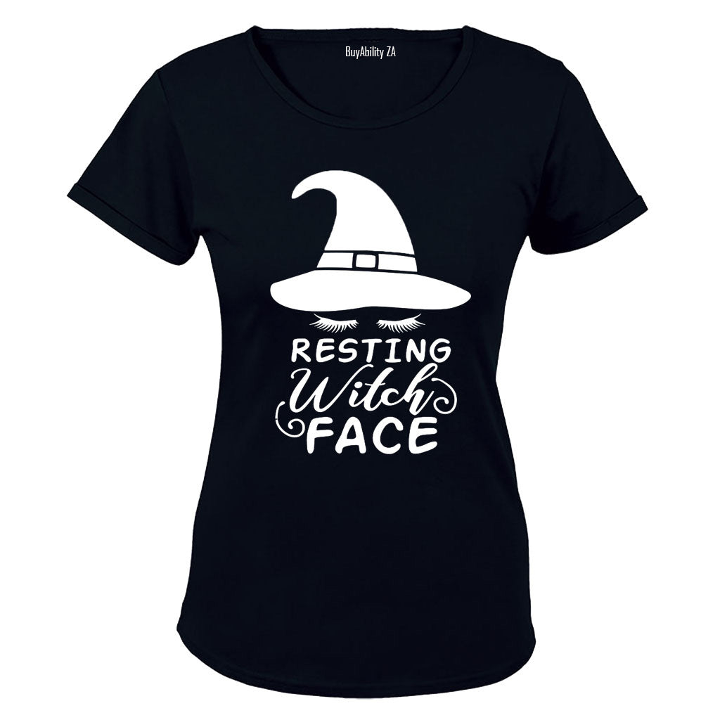 Resting Witch Face - Halloween Inspired - Ladies - T-Shirt