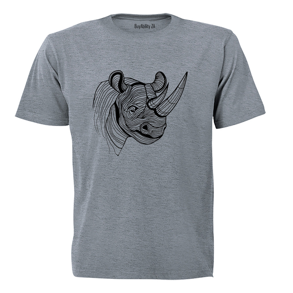 Rhino Illustration - Kids T-Shirt