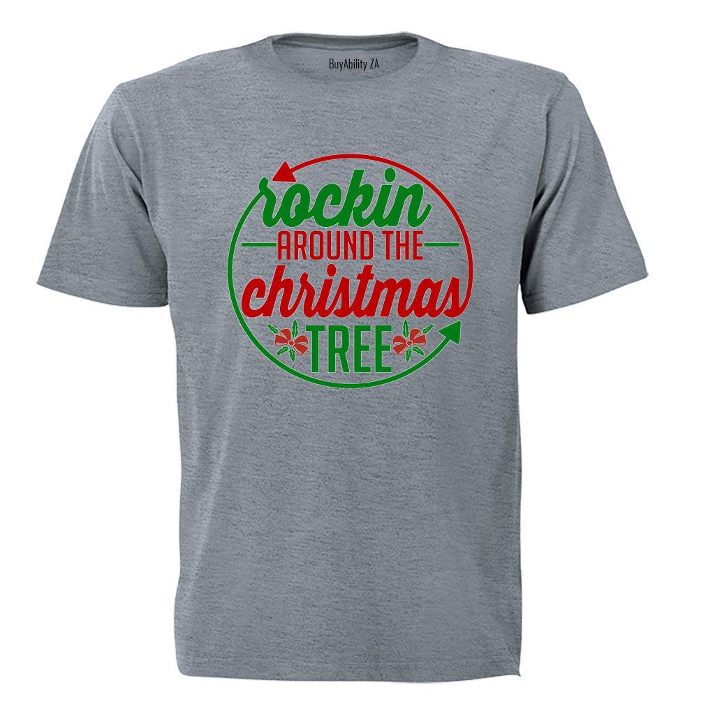 Rockin' Around the Christmas Tree - Circular - Kids T-Shirt