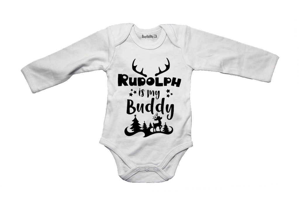 Rudolph is my Buddy - Christmas - Baby Grow