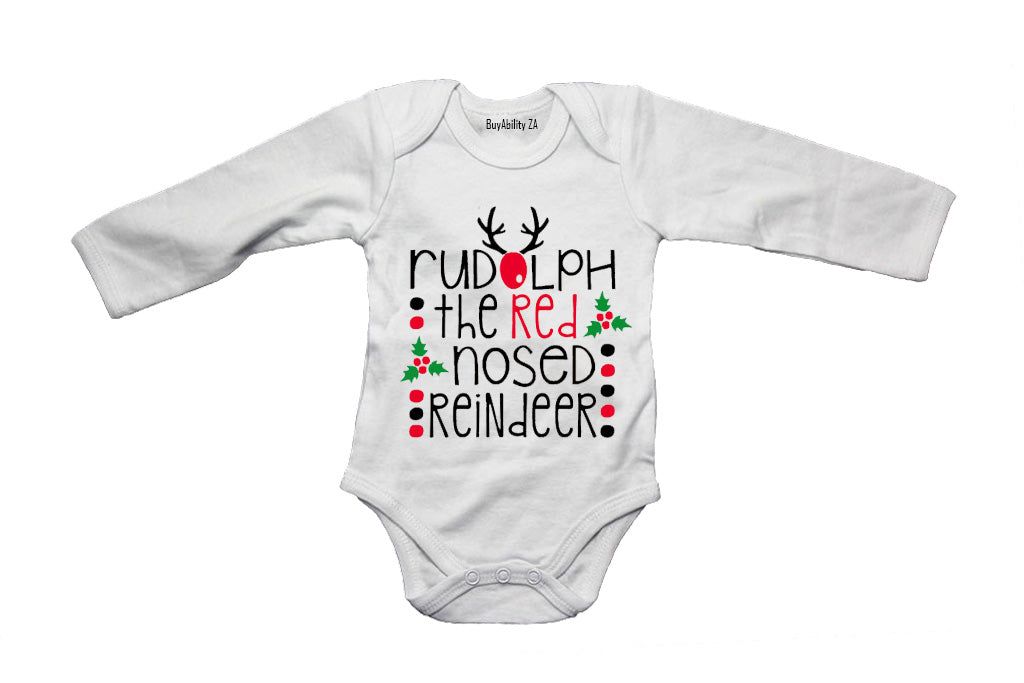 Rudolph the Red Nosed Reindeer - Christmas - Baby Grow