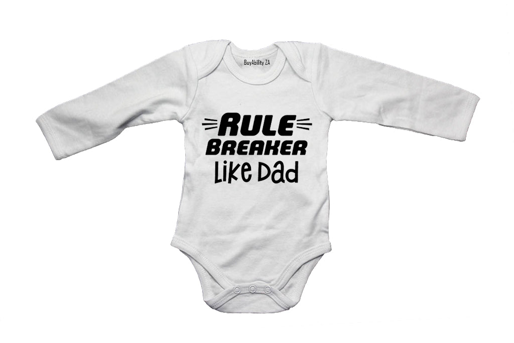 Rule Breaker - Like Dad - Baby Grow
