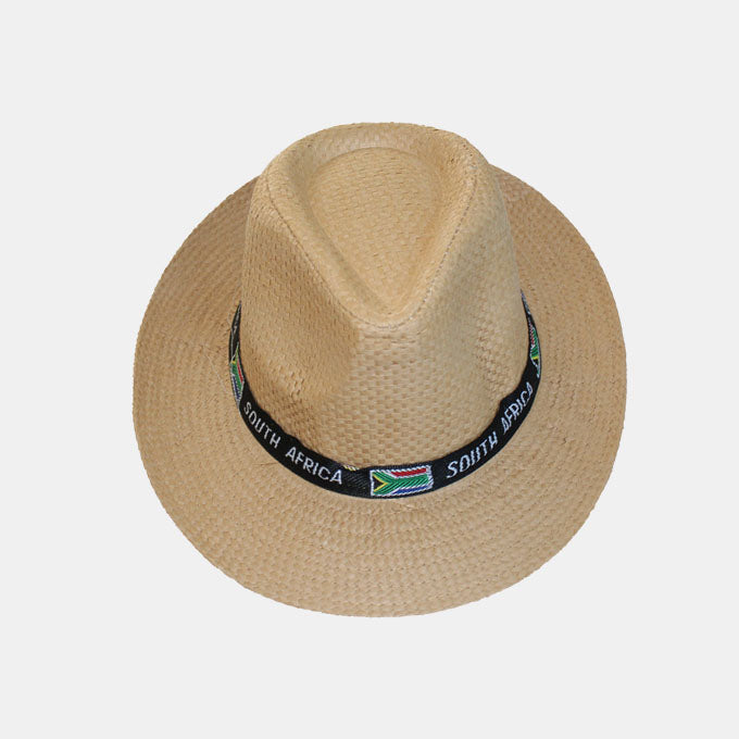 South Africa Woven Hat - Brown