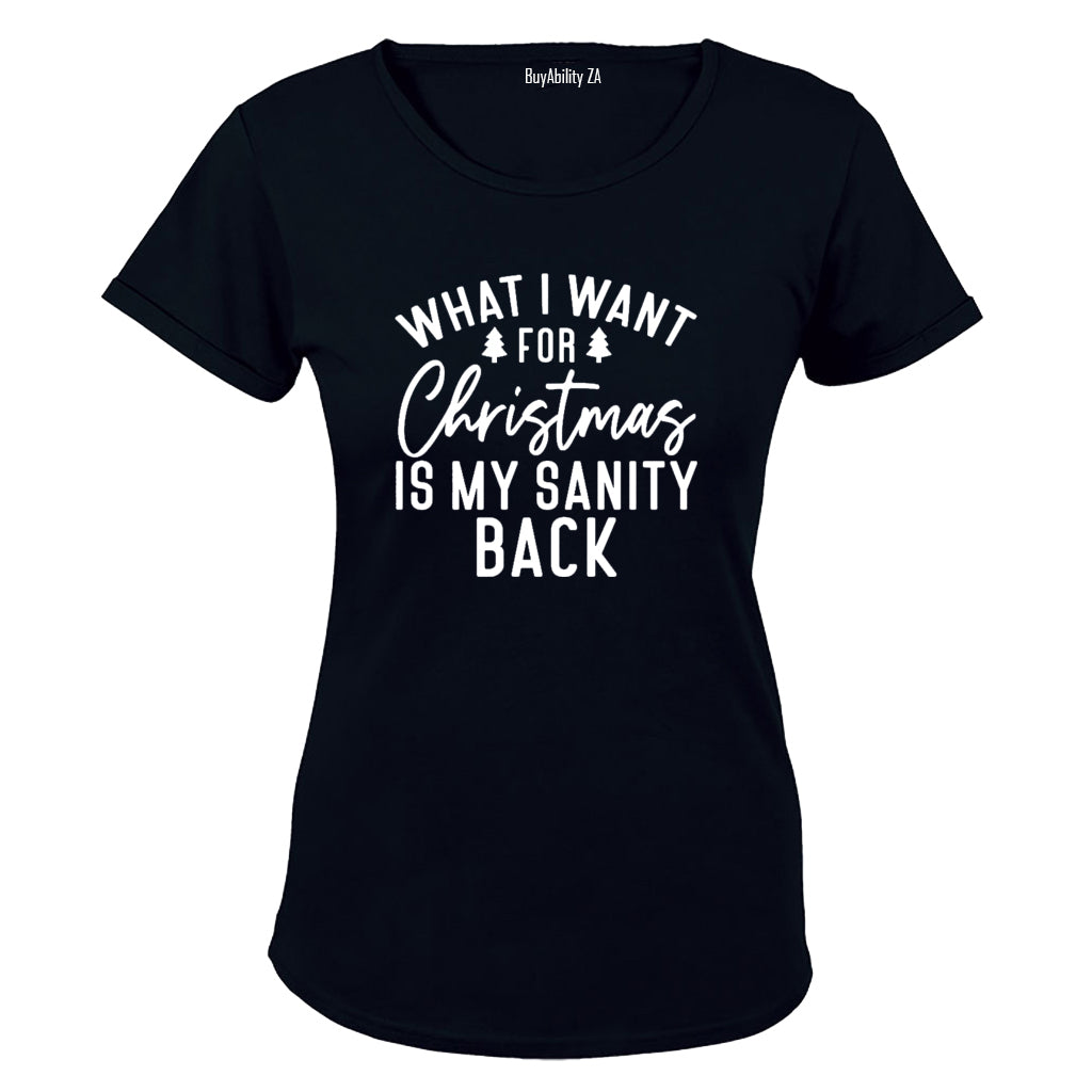 Sanity Back - Christmas - Ladies - T-Shirt