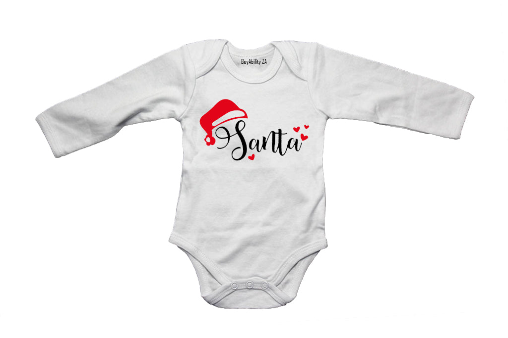 Santa Hearts - Christmas - Baby Grow
