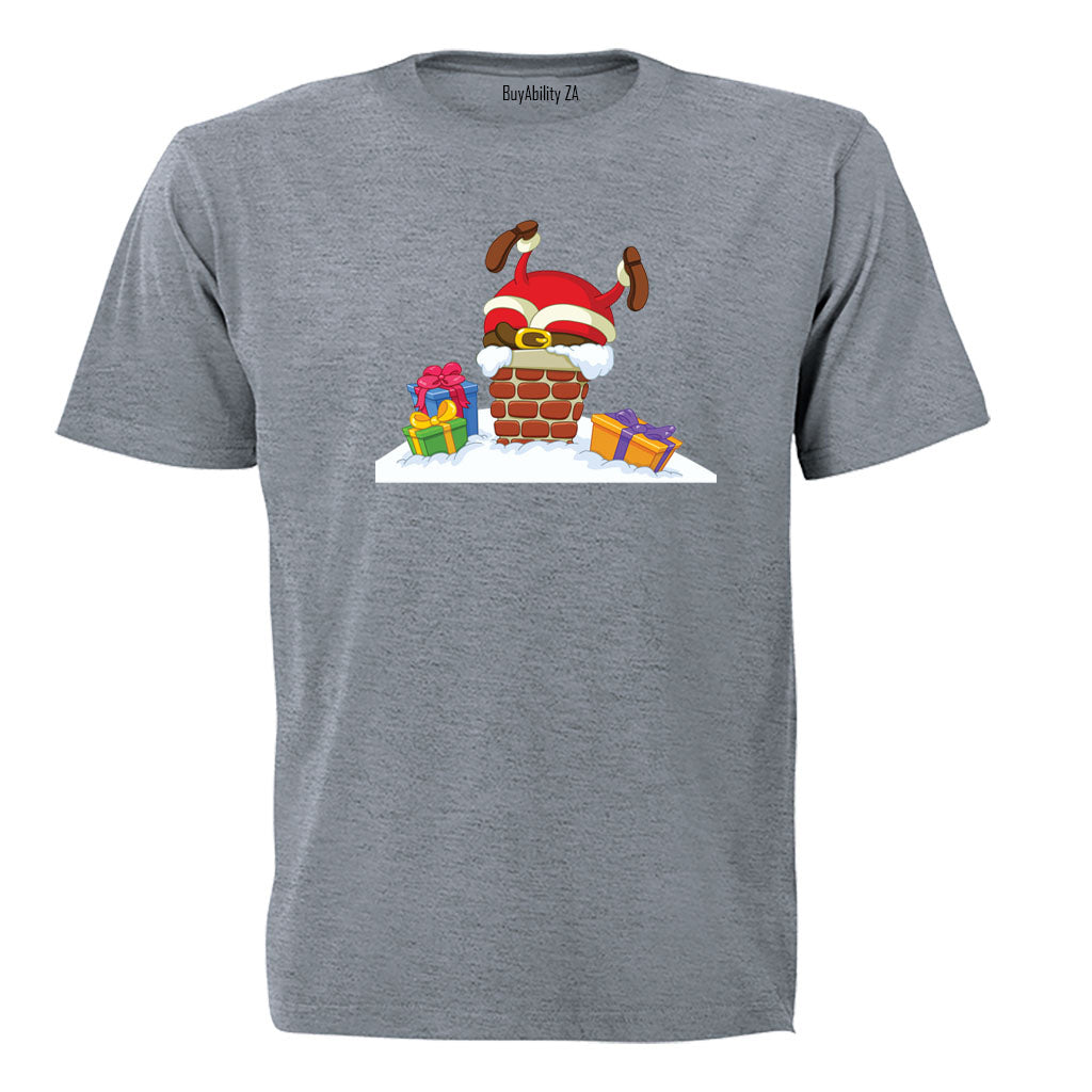 Santa Got Stuck - Christmas - Kids T-Shirt