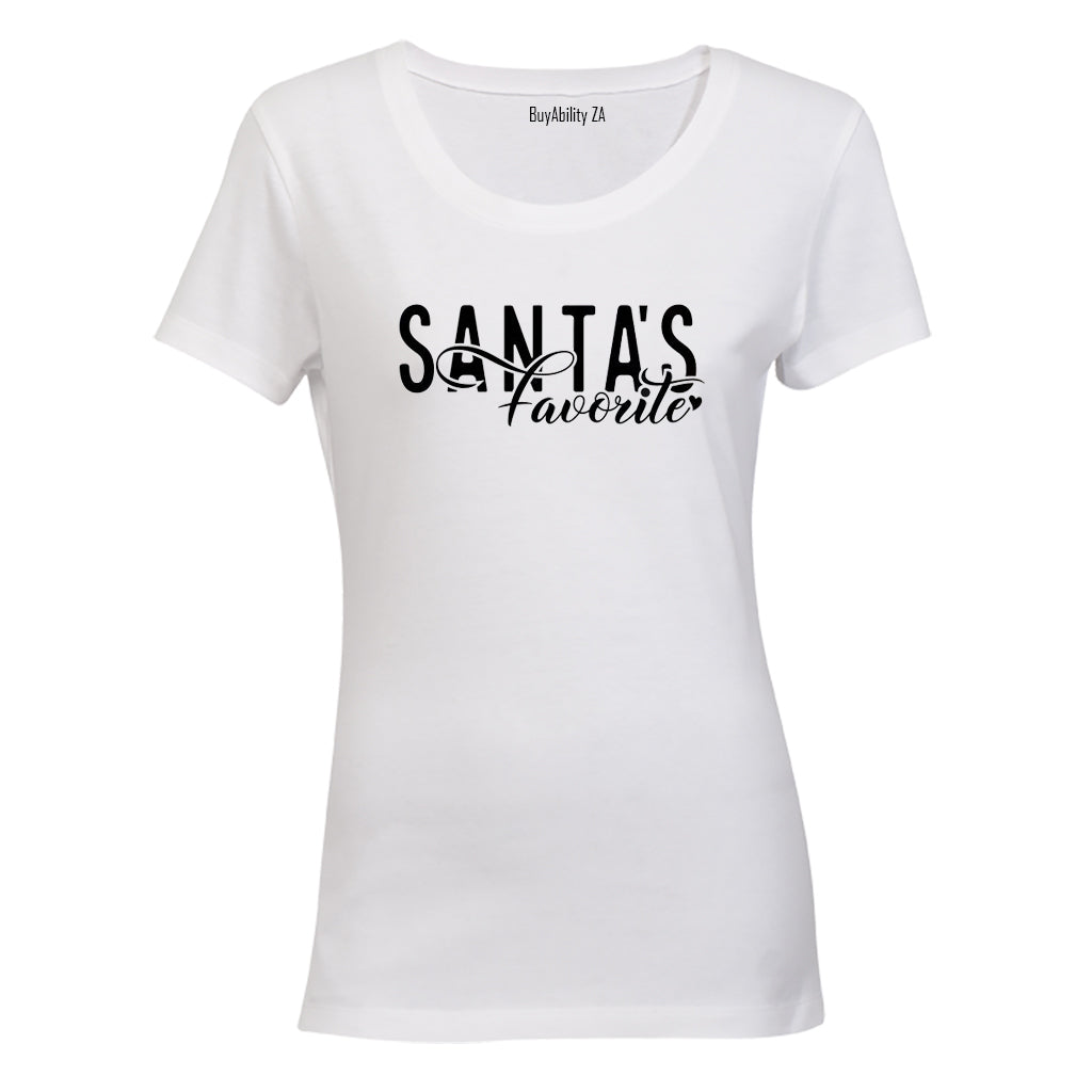 Santas Favorite - Christmas Heart - Ladies - T-Shirt