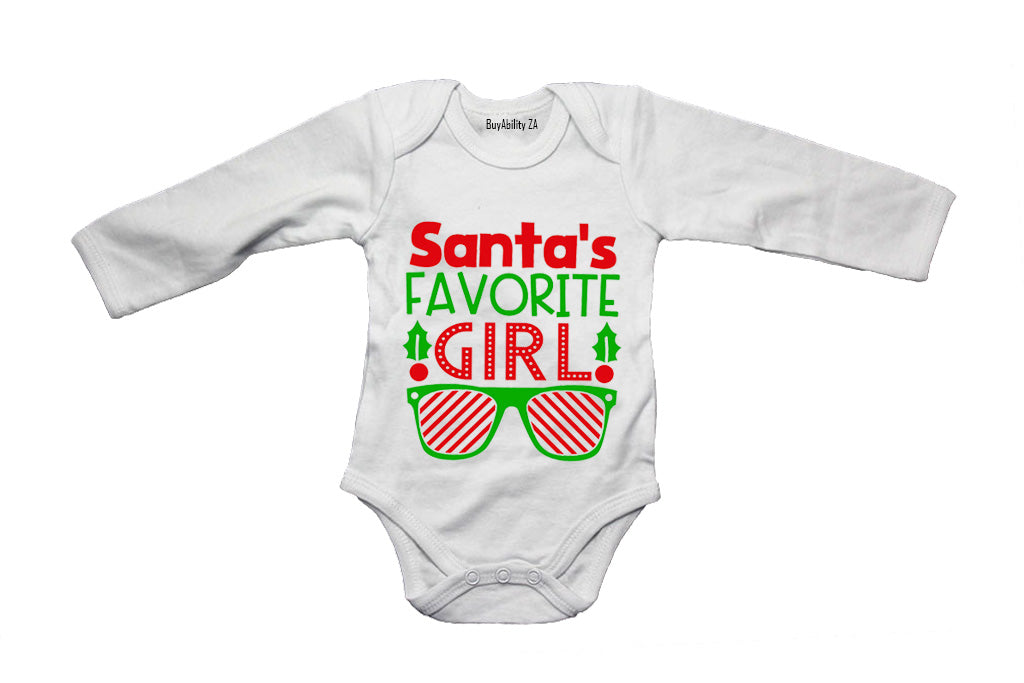 Santa's Favorite Girl - Christmas - Baby Grow