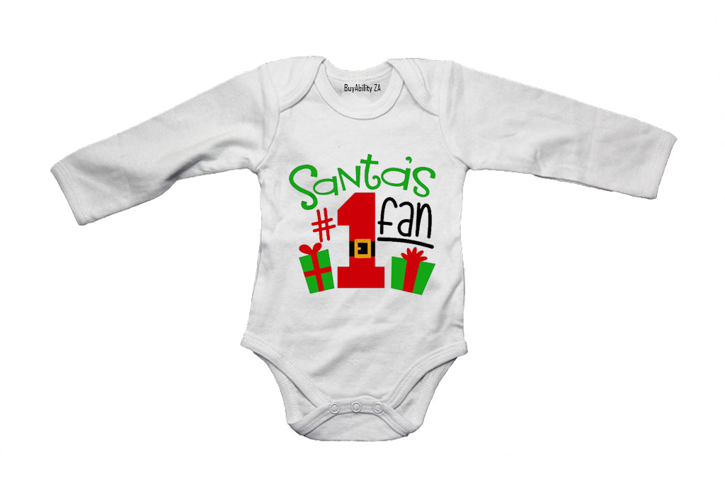 Santa's #1 Fan - Christmas - Baby Grow