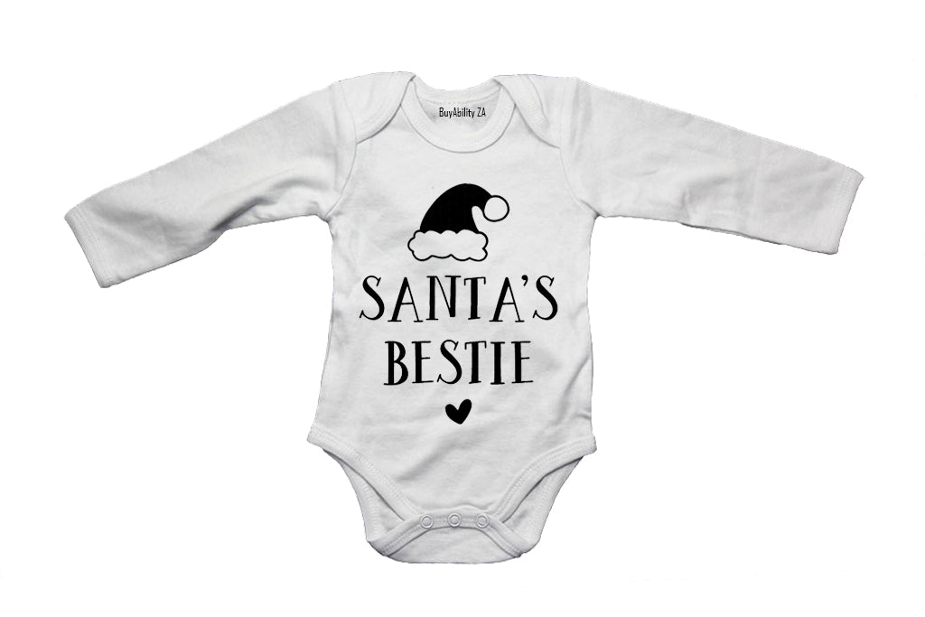 Santa's Bestie - Christmas - Baby Grow