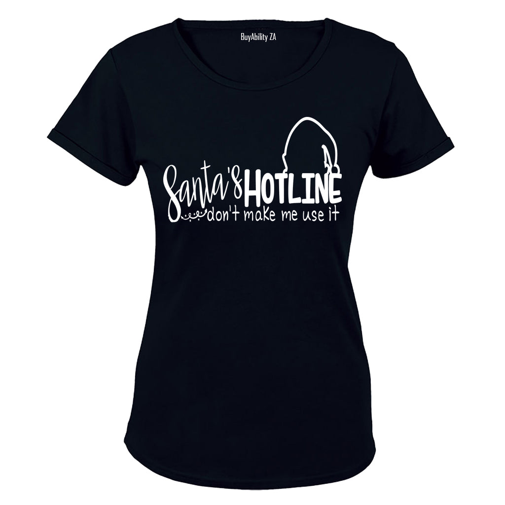 Santa's Hotline - Christmas - Ladies - T-Shirt