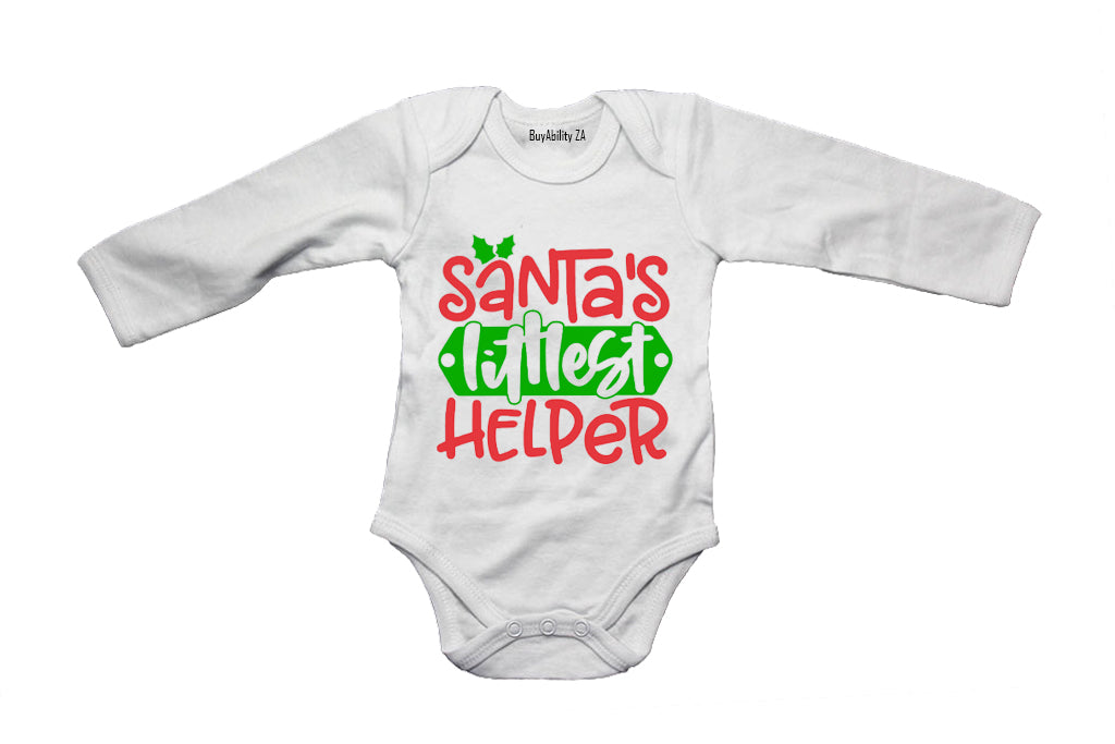 Santa's Littlest Helper - Christmas - Baby Grow