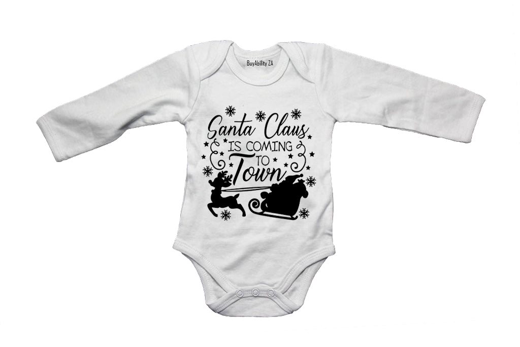 Santa Claus is Coming to Town - Christmas - Baby Grow