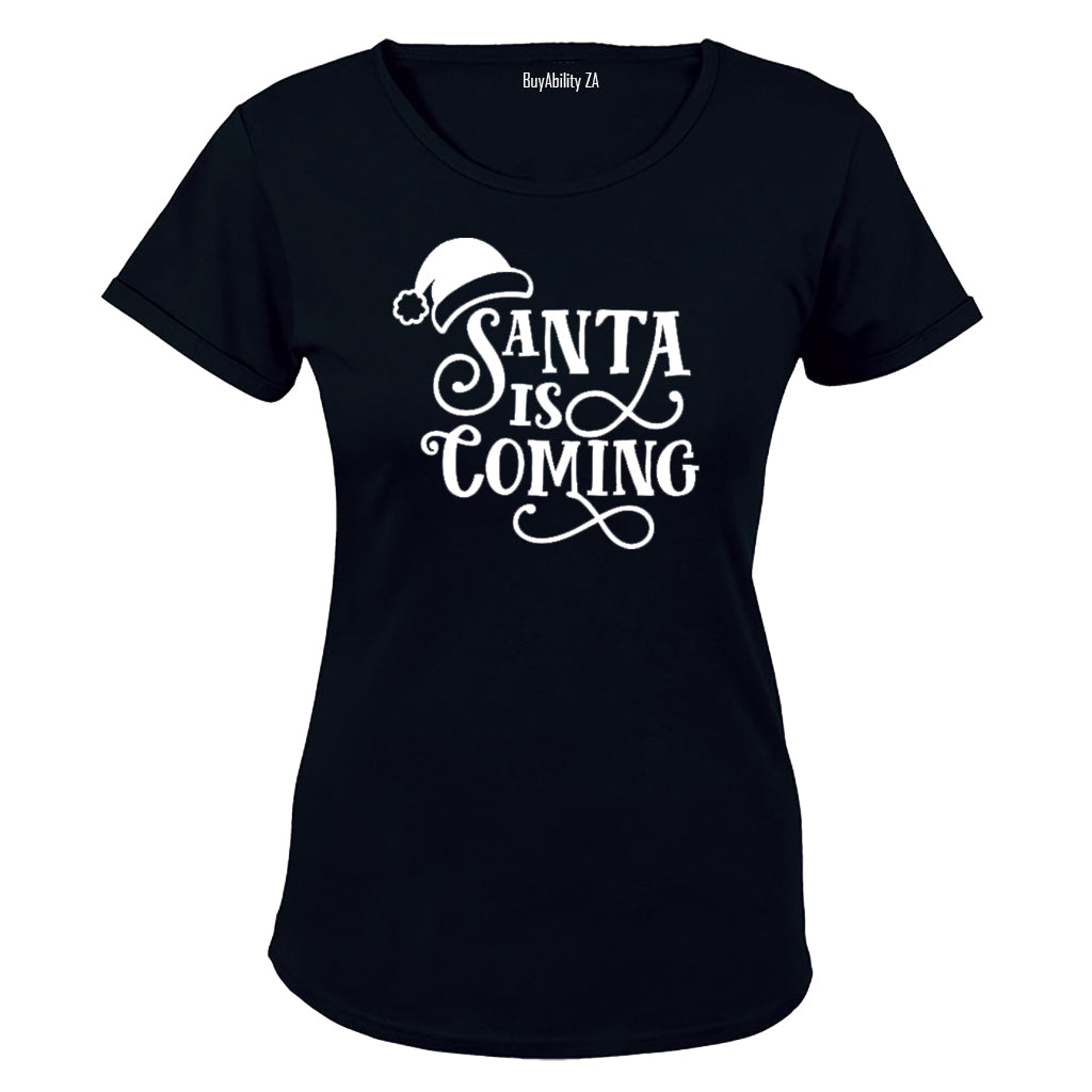 Santa is Coming - Christmas - Ladies - T-Shirt