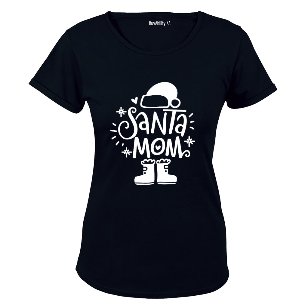 Santa Mom - Christmas - Ladies - T-Shirt