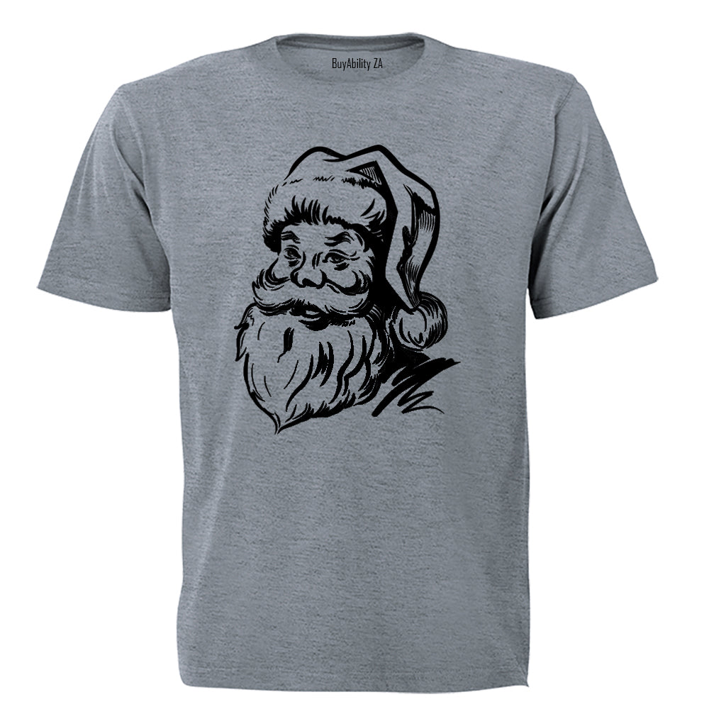 Santa Sketch - Christmas - Kids T-Shirt