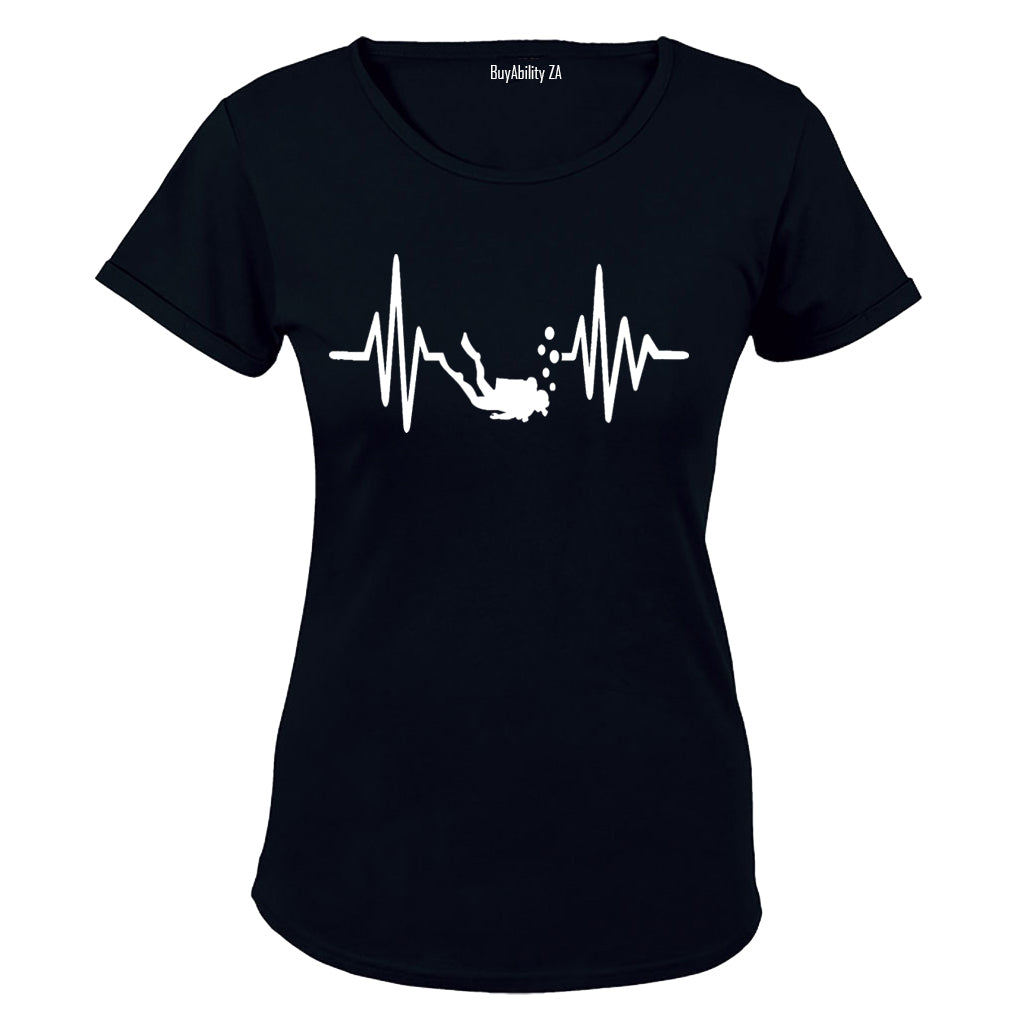 Scuba Diver Lifeline - Ladies - T-Shirt