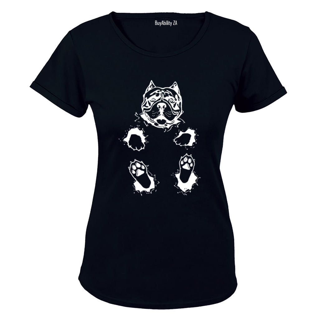 Sitting Pitbull - Ladies - T-Shirt