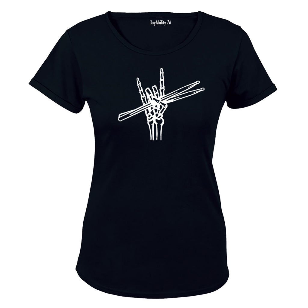 Skeleton Drummer - Ladies - T-Shirt