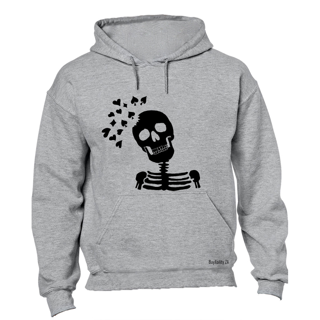 Skeleton Poker Face - Hoodie