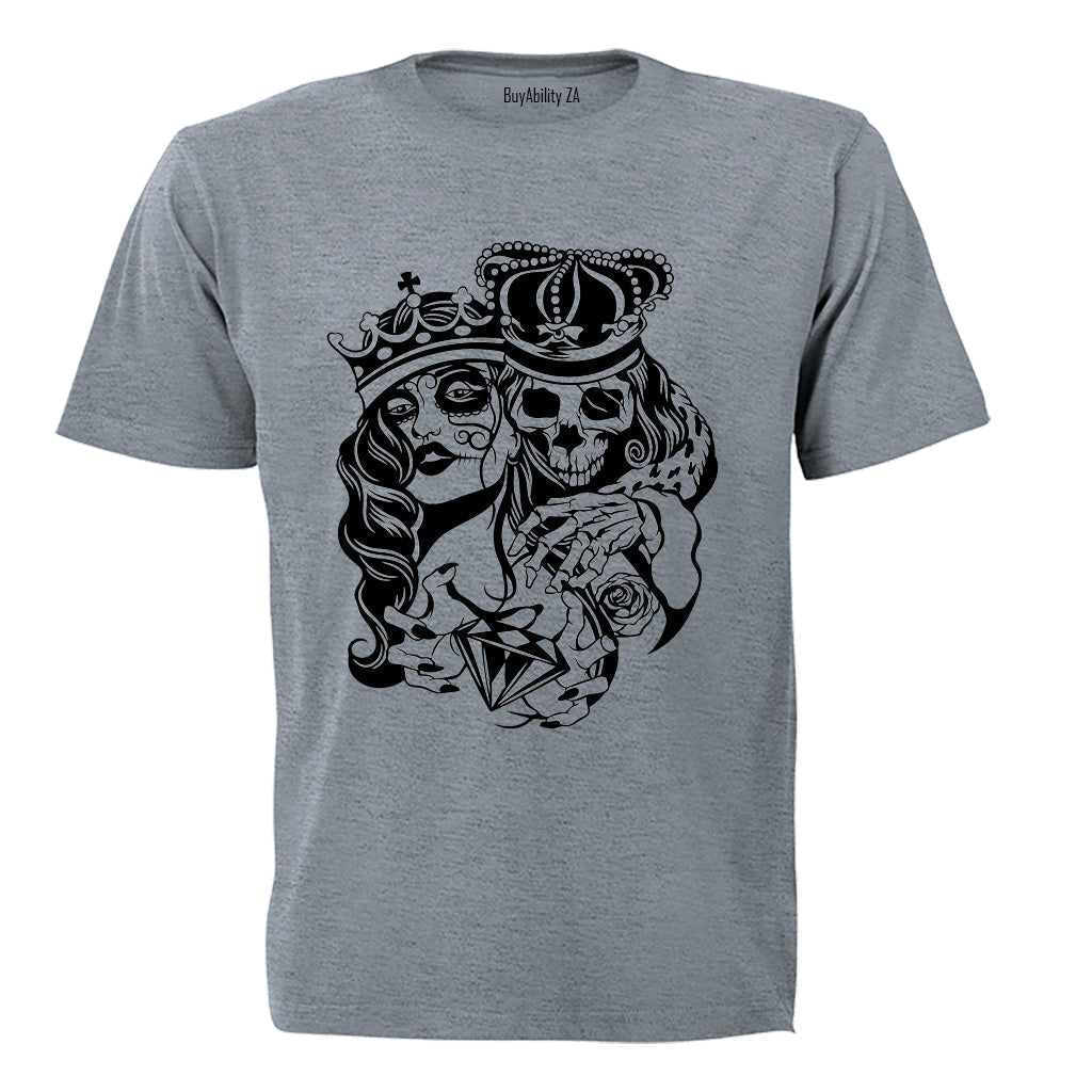 Skeleton Royalty - Halloween - Adults - T-Shirt