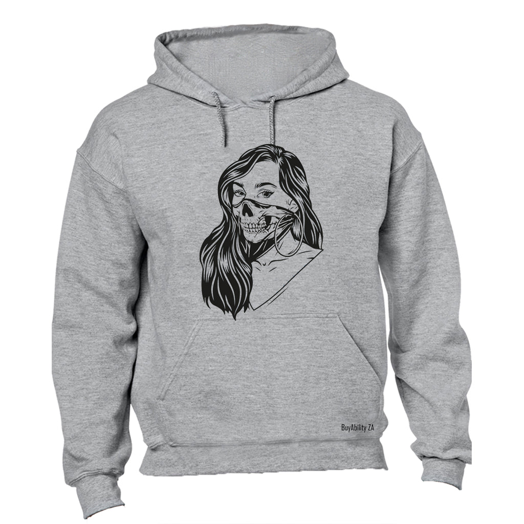 Skeleton Mask Girl - Halloween - Hoodie