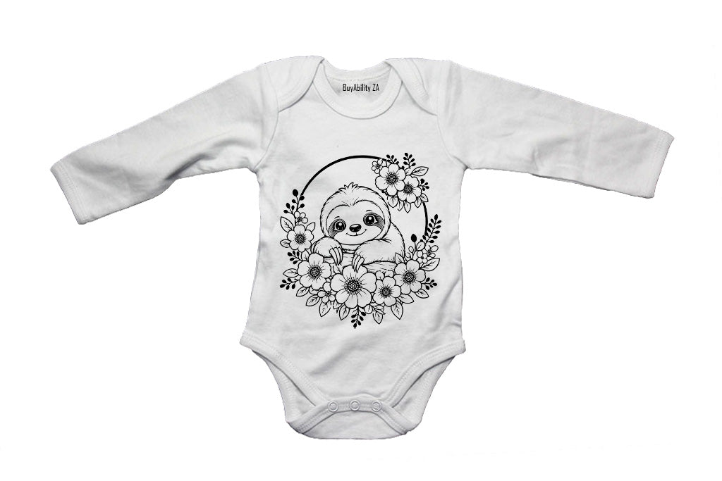 Sloth Wreath - Baby Grow - BuyAbility South Africa