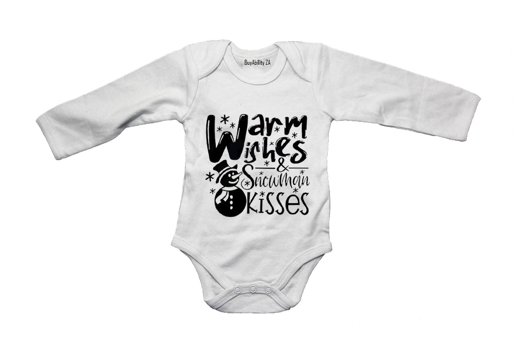 Snowman Kisses - Christmas - Baby Grow