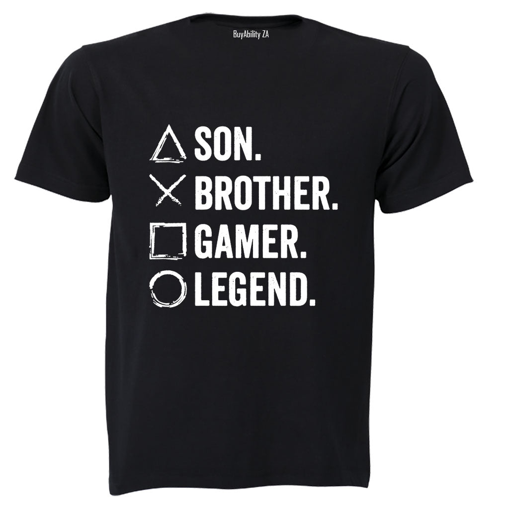 Son. Brother. Gamer - Adults - T-Shirt