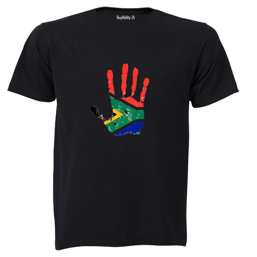 South Africa - Hand Print - Kids T-Shirt - BuyAbility