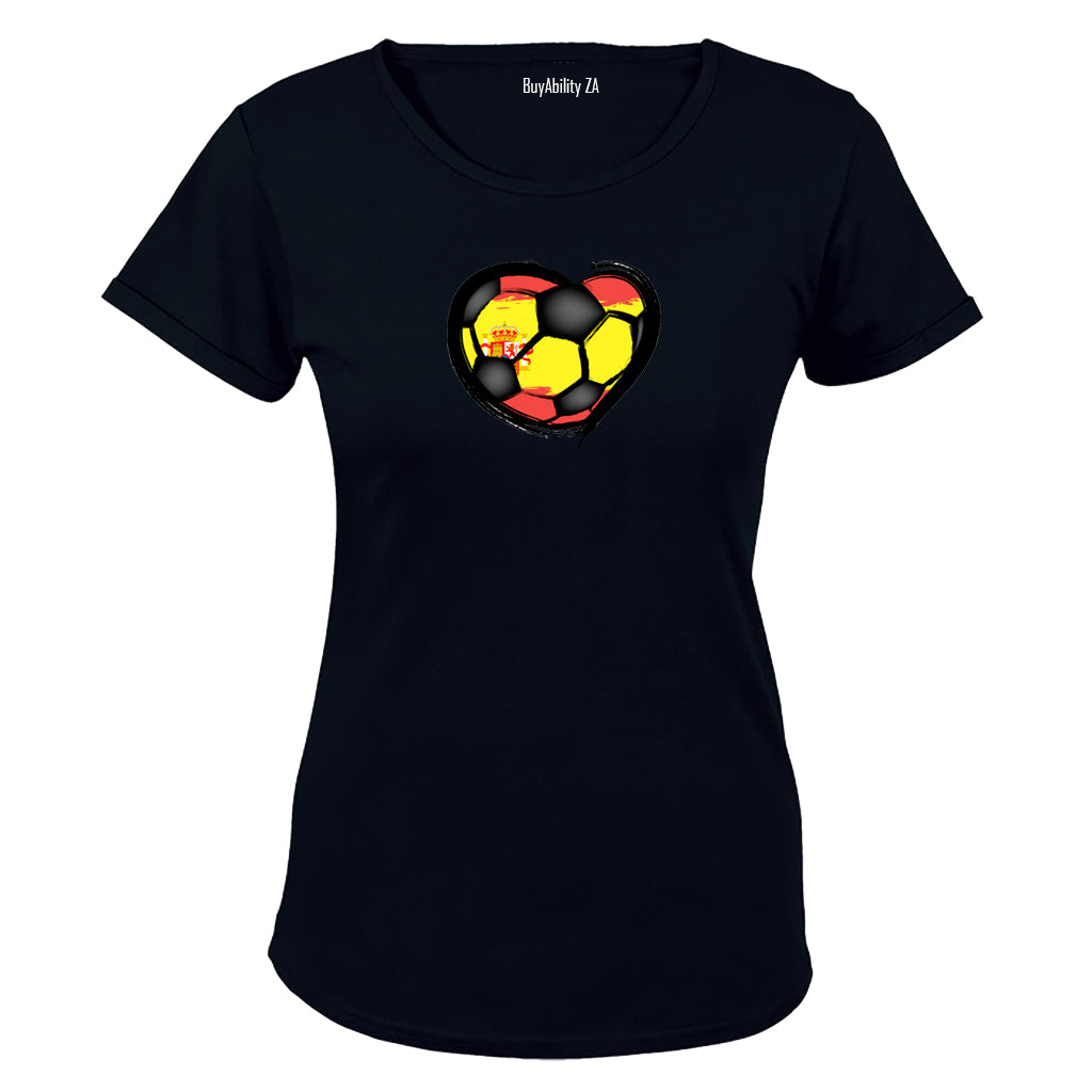 Spain - Soccer Inspired - Ladies - T-Shirt