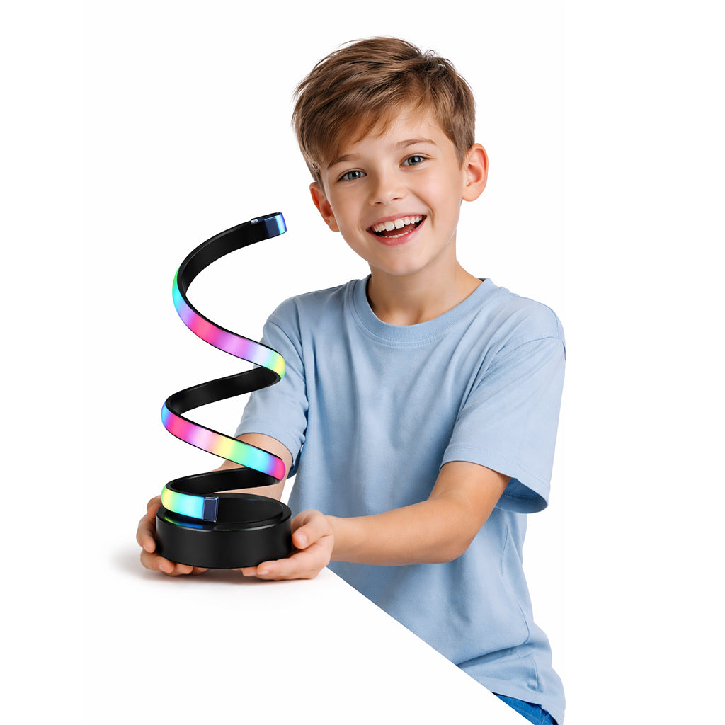Multi-Coloured LED Spiral Lamp - BuyAbility