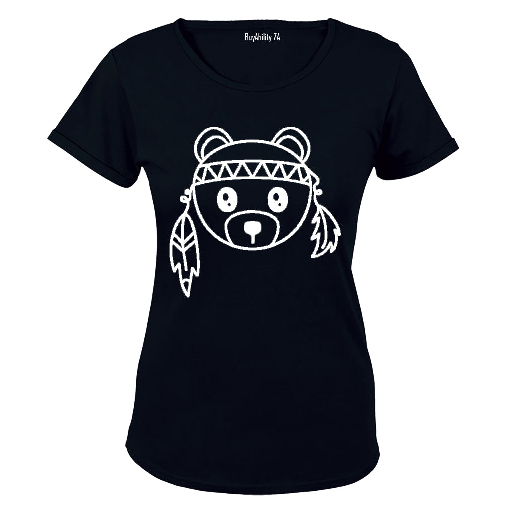 Teddy Bear Stencil - Ladies - T-Shirt
