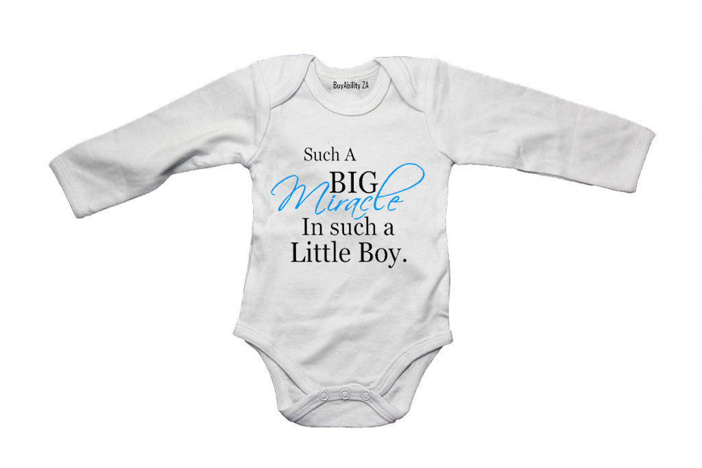 Such a Big Miracle in such a Little Boy - Baby Grow