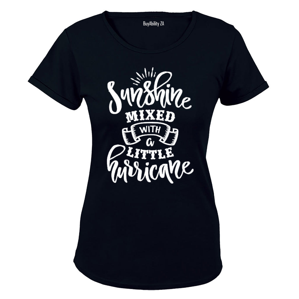 Sunshine Mixed with a little Hurricane - Ladies - T-Shirt - BuyAbility