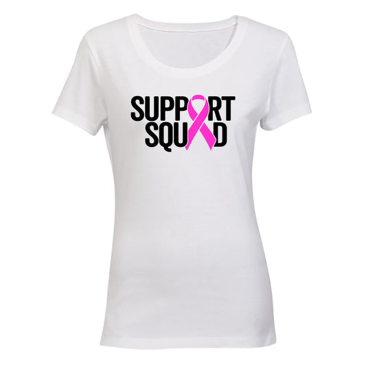 Support Squad - Cancer Ribbon - Ladies - T-Shirt - BuyAbility South Africa