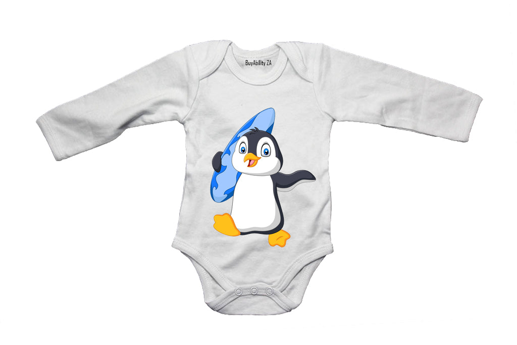 Surf Penguin - Baby Grow