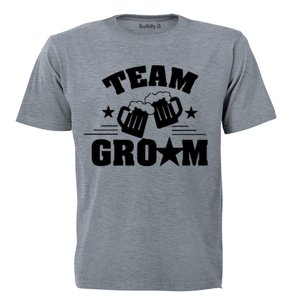 Team Groom - Beer - Adults - T-Shirt