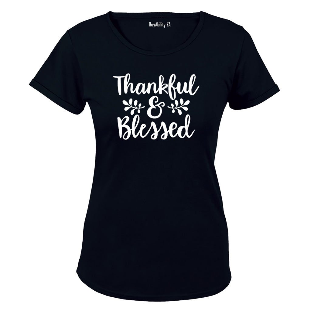 Thankful & Blessed - Ladies - T-Shirt