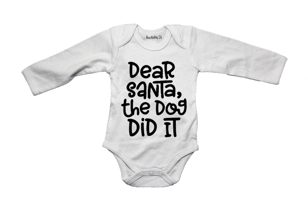 The Dog Did It - Christmas - Baby Grow