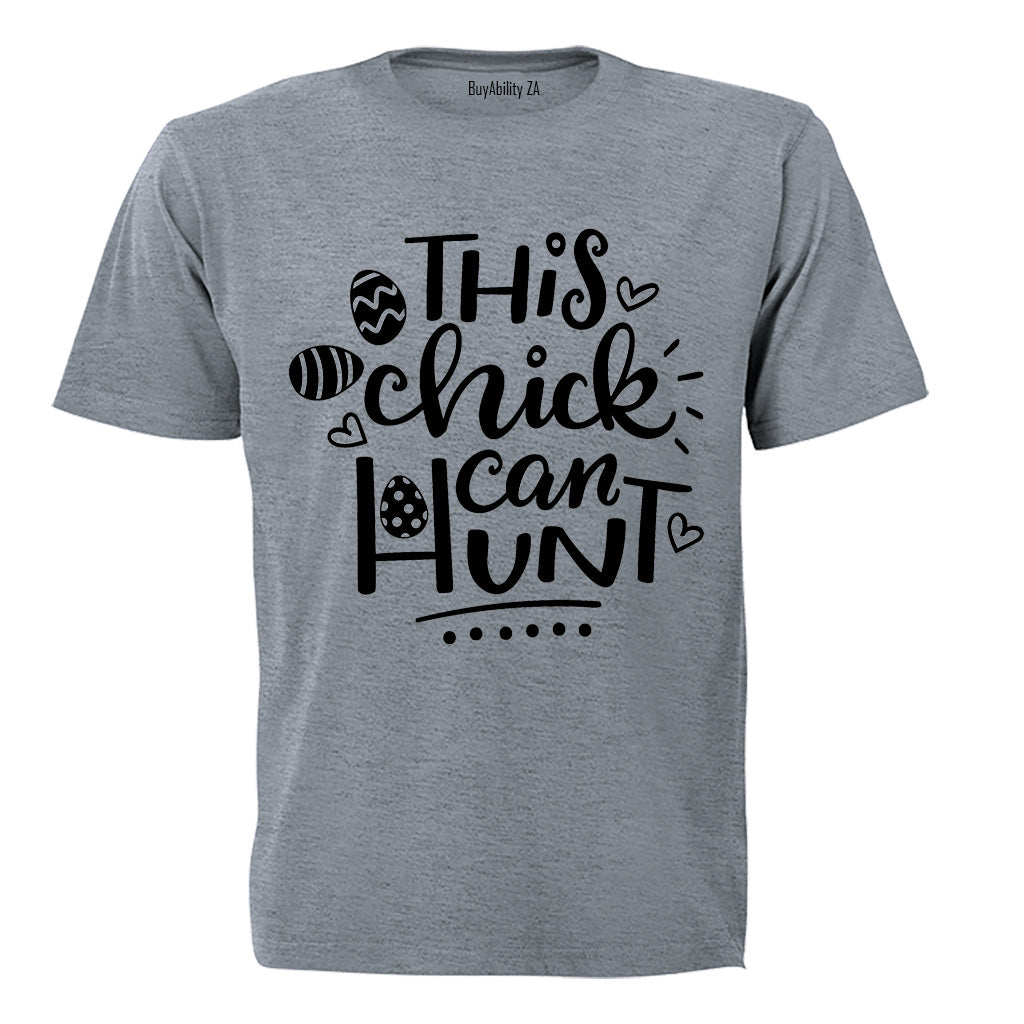 This Chick Can Hunt - Easter - Kids T-Shirt - BuyAbility