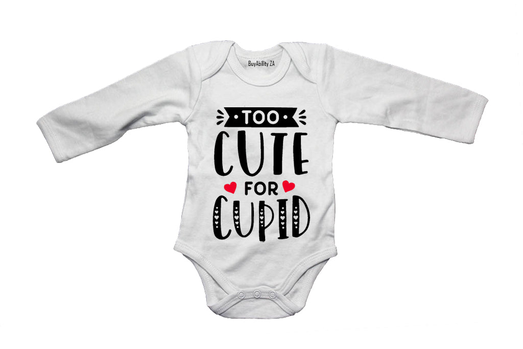 Too Cute for Cupid - Valentine - Baby Grow