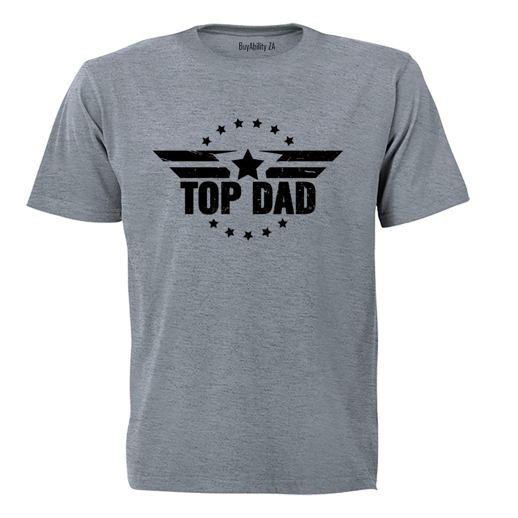 Top Dad - Stars - Adults - T-Shirt - BuyAbility