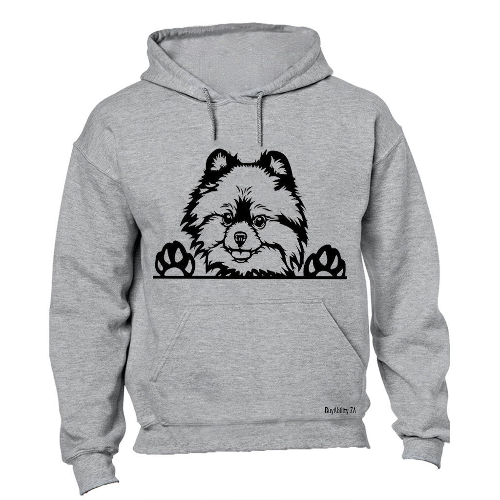 Toy Pomeranian - Peeking Dog - Hoodie